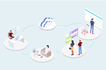 Service - CRM Platform Isometric Illustration