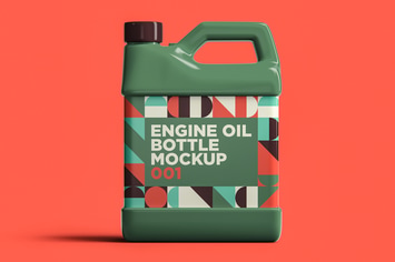 Engine Oil Bottle Mockup 001