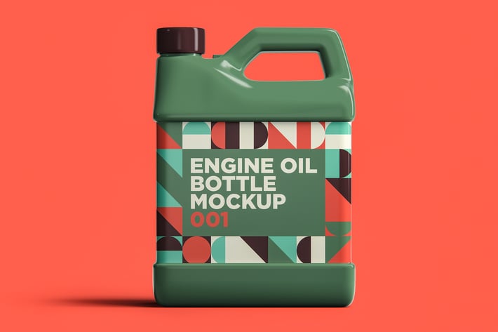 Engine Oil Bottle Mockup 001
