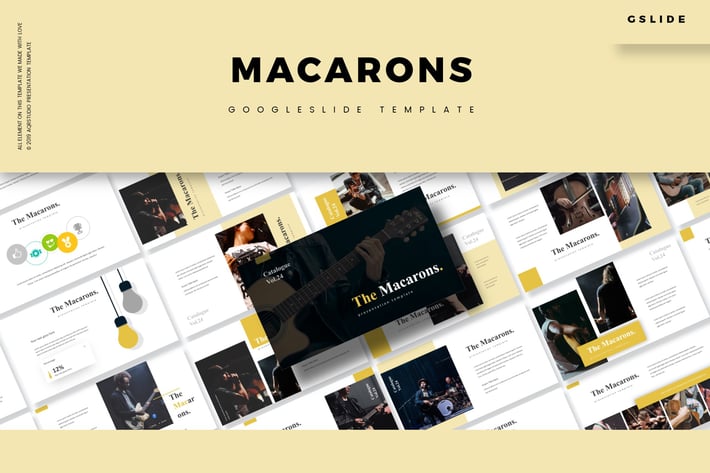 The Macarons - Google Slides Template