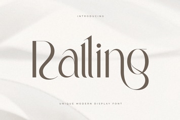 Ralling - Unique Luxury Modern Display Font