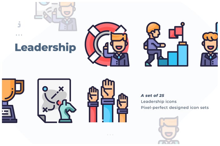 25 Leadership Icon set