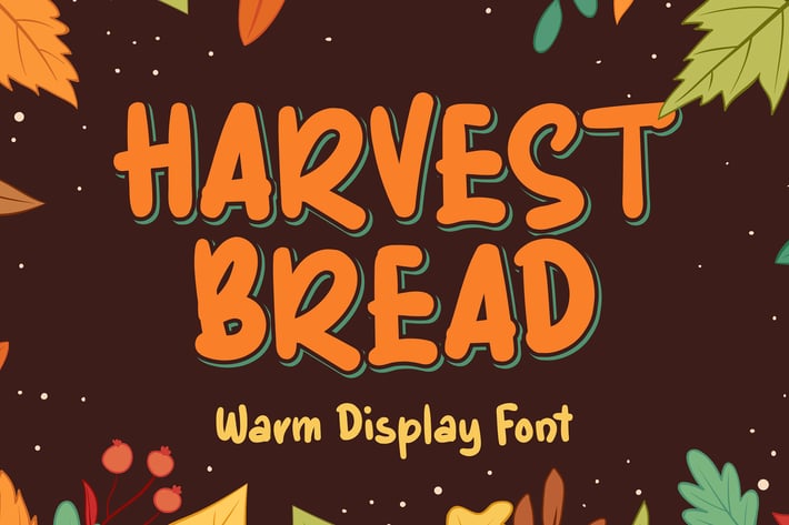 Harvest Bread - Autumn Display Font