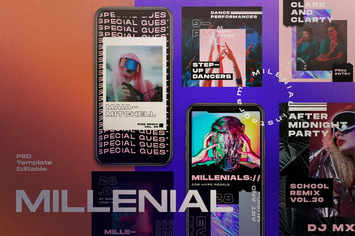MILLENIAL Social Media Template + Instastory
