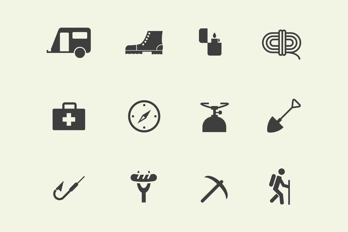 12 Adventure Icons