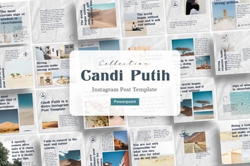 Candi Putih - Retro Instagram Template Powerpoint
