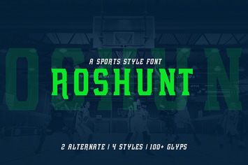 Roshunt - NFC Font Family