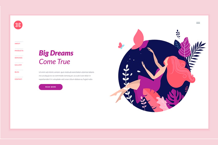 Beauty Web Page Design Template