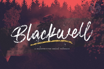 Blackwell - Textured Brush Font