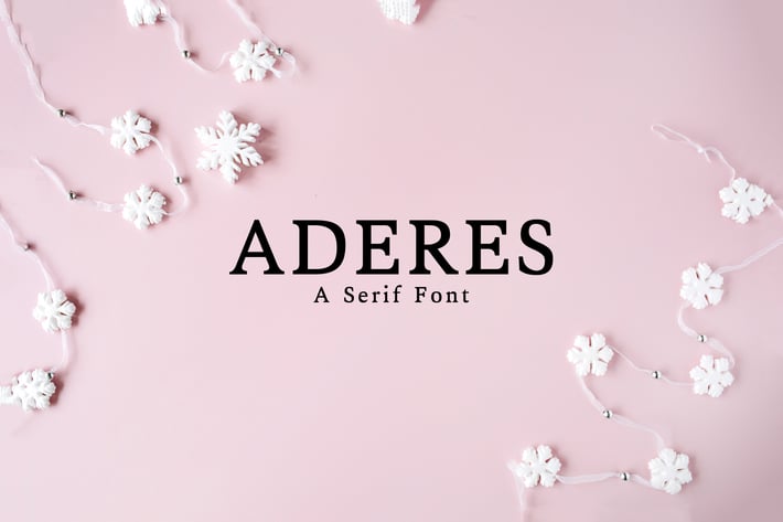 Aderes Serif Font Family Pack