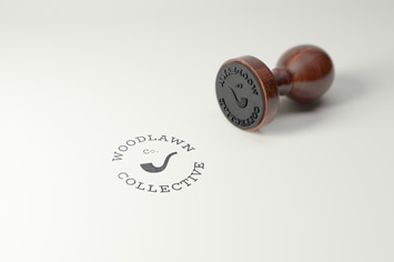 Rubber Stamp Logo Mockup - Round Version V2