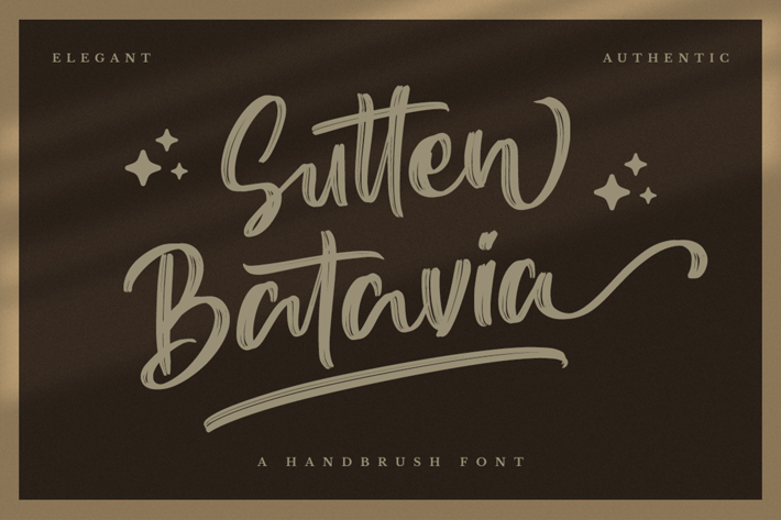 Sutten Batavia -  Brush Font