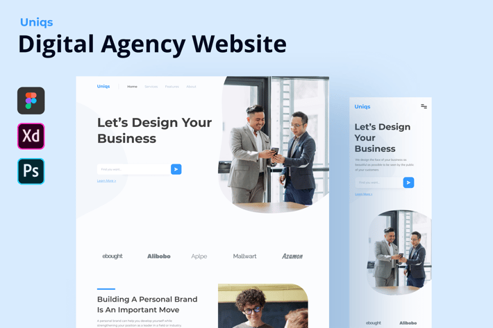 Uniqs - Digital Agency Website