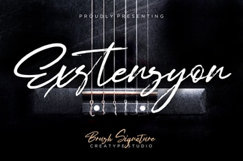 Exstensyon Brush Business Font