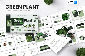 Green Plant - Botany Keynote Templates
