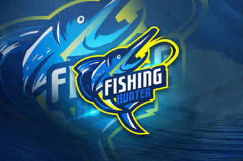 Fishing Hunter - Mascot Sport Logo