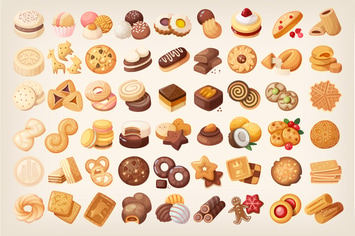 Big Set of Cookies and Biscuits