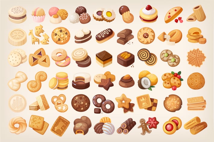 Big Set of Cookies and Biscuits