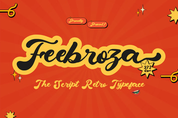 Feebroza - Script Retro Font