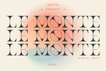 Le Monte | Serif Display