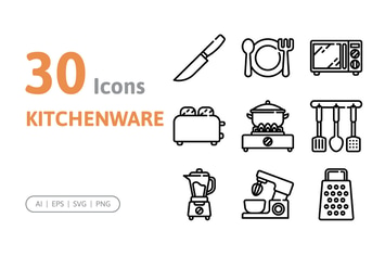 30 Kitchenware Icons