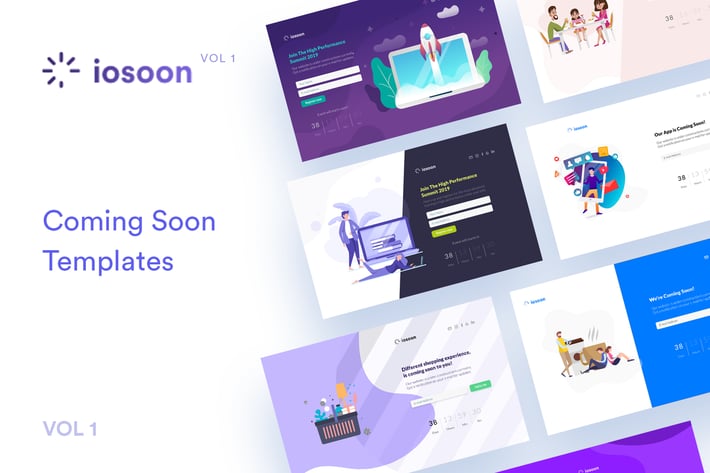 Iosoon Vol1 - Stunning Coming Soon Template 