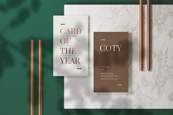 Luxury Business Card Mock-Up Template