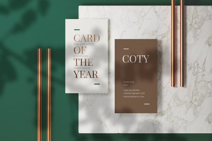 Luxury Business Card Mock-Up Template