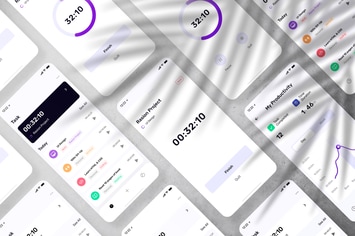 Application App Mockup PSD Template