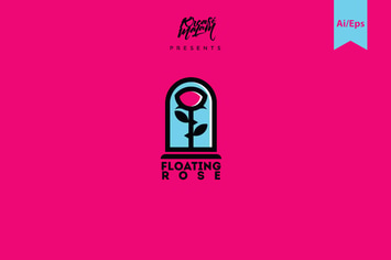Floating Rose Logo Template