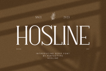 Hosline Modern Serif Font Typeface