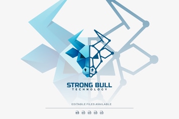Strong Bull Gradient Logo