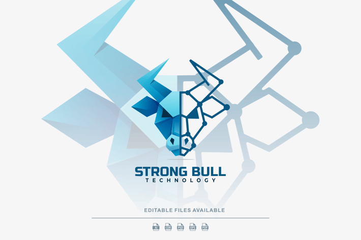 Strong Bull Gradient Logo