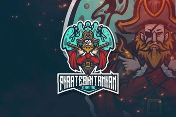Pirate Britanian Logo Template