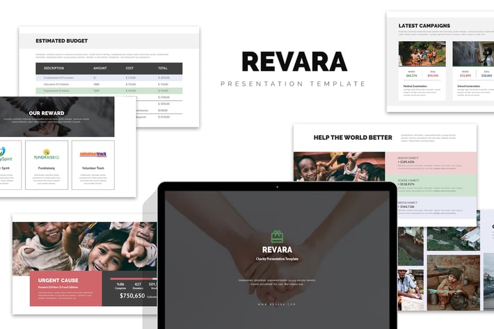 Revara : Charity, Fundraising, Social Powerpoint