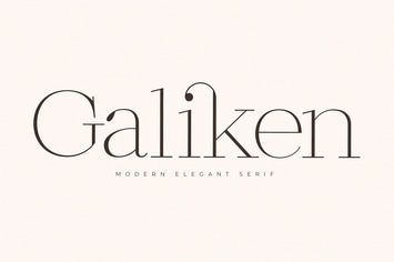 Galiken Modern Elegant Serif Font