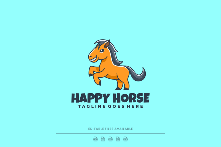 Horse Cartoon Logo