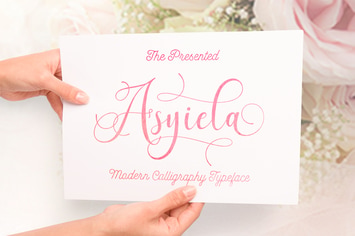 Asyiela Script Font Collection