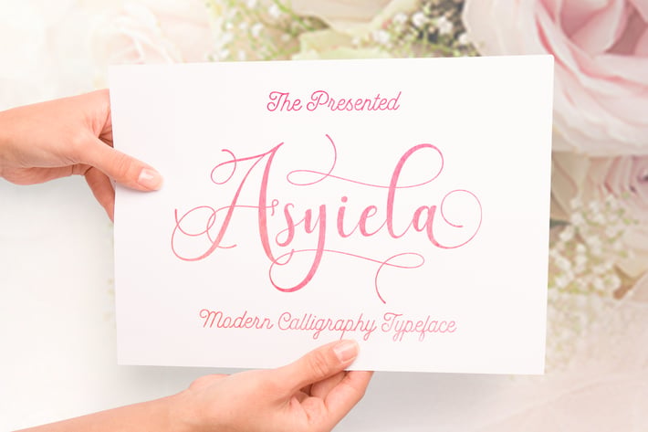 Asyiela Script Font Collection