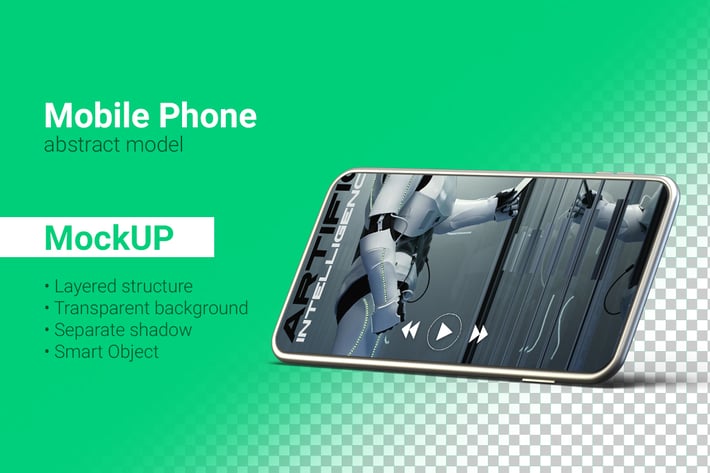 Smartphone Mockup Mobile phone abstract model