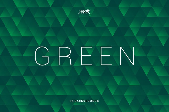 Green | Abstract Triangles Mosaic Backgrounds