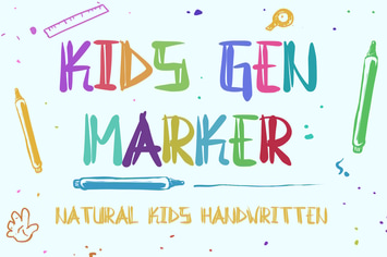 Kids Gen Marker - Natural Kids Handwritten