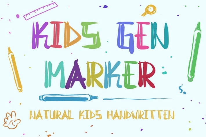 Kids Gen Marker - Natural Kids Handwritten