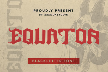 Equator - Blackletter Font