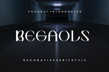 Begaols Decorative Font Style.
