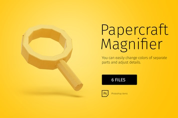 Paper model magnifier DIY
