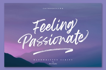 Feeling Passionate - Signature Brush Font