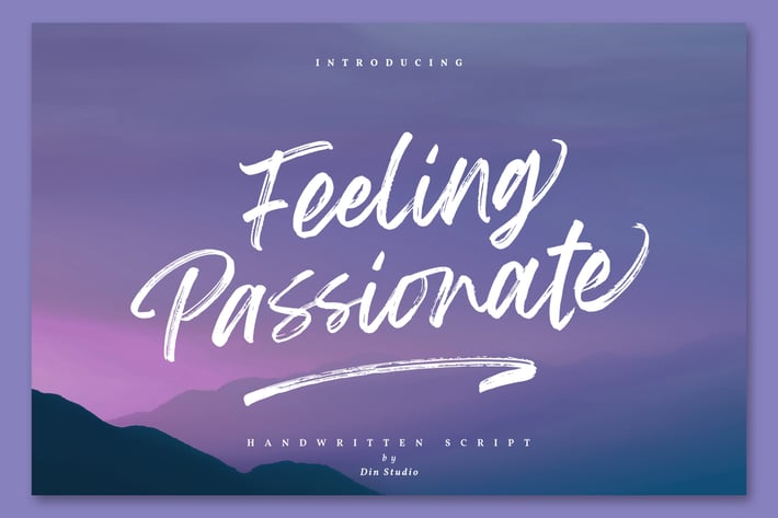 Feeling Passionate - Signature Brush Font