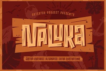 Naluka - Ethnic Font with Extras