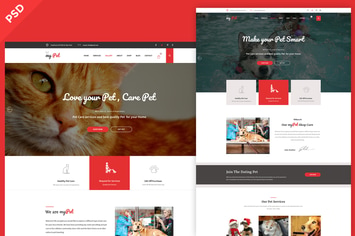 MyPet - Pet Shop & Veterinary PSD Template